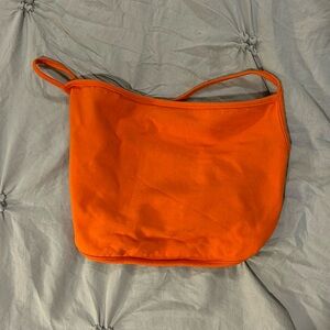 Orange crop top